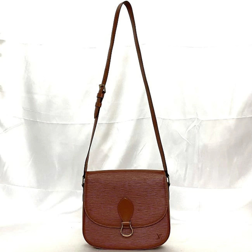 Louis Vuitton Shoulder Crossbody Epi Kenya Brown Leather Saint Cloud Bag